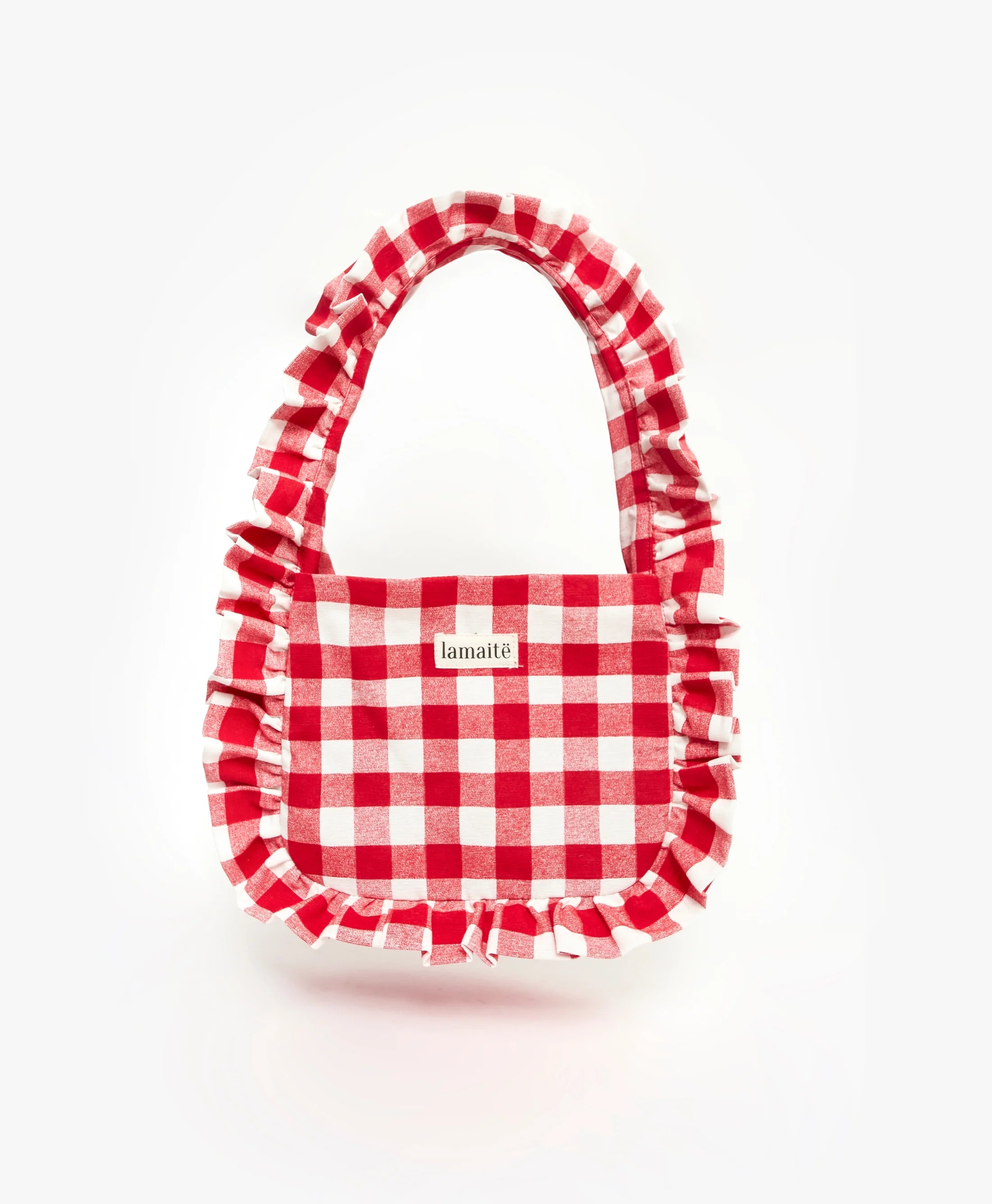 Baggy Bag in Gingham Red by Lamaitë