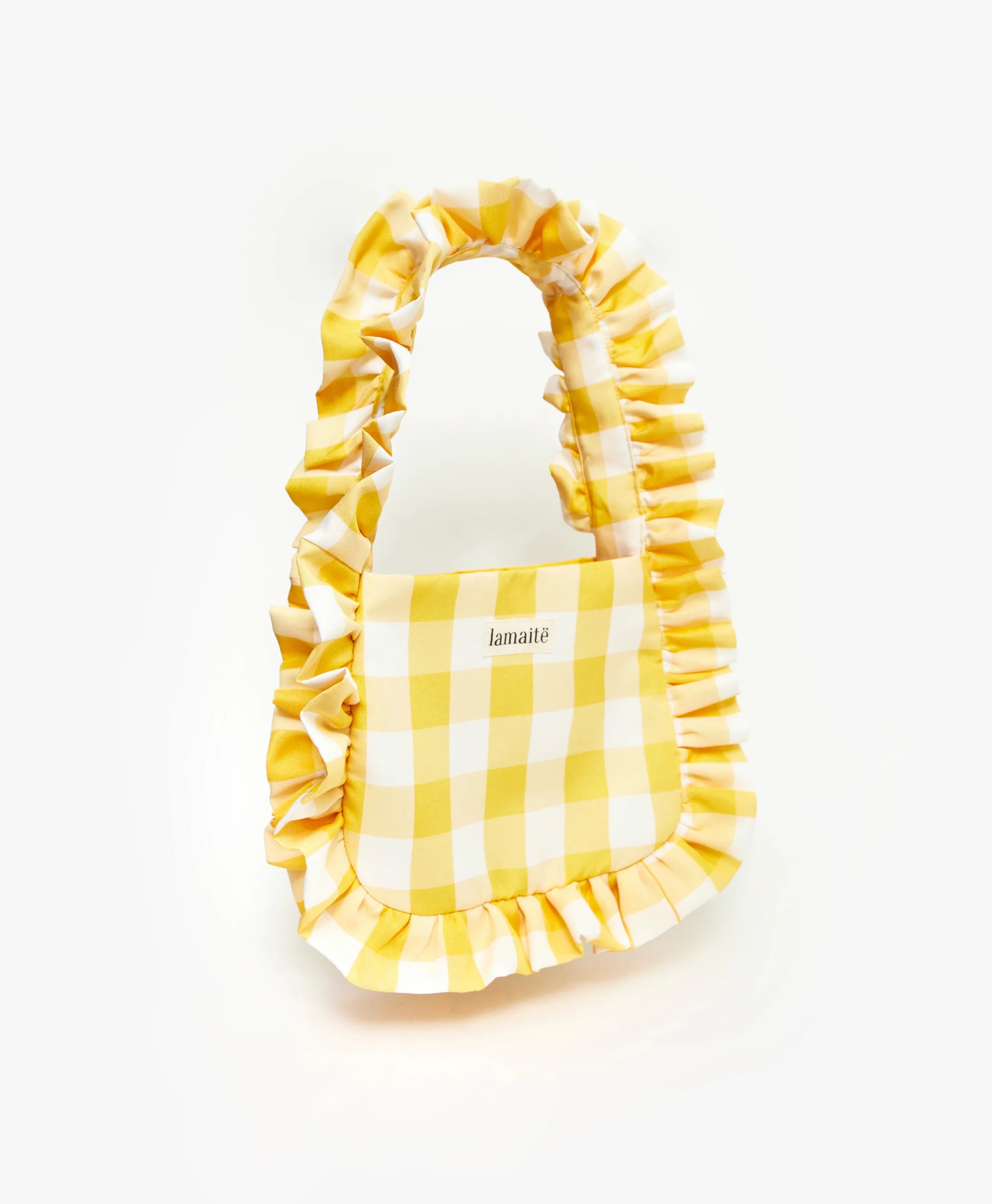 Baggy Bag in Gingham Yellow by Lamaitë